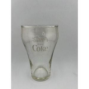 Vintage Coca-Cola‎ "Enjoy Coke" Logo Bell Shaped Drinking Glass - 5" Tall